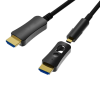 Cabo HDMI 8k 2.0 Fibra Óptica 20 Metros - 2 em 1 Plug Destacável