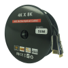 Cabo HDMI 8k Fibra Óptica Ativa de 50 Metros - Plug Destacável