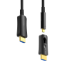 Cabo HDMI 8k Fibra Óptica Ativa de 50 Metros - Plug Destacável