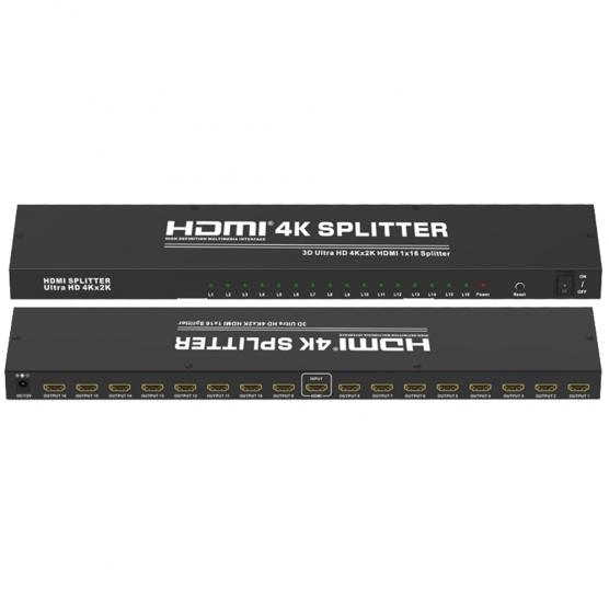 Splitter HDMI 1 Entrada para 16 saídas 30Hz 4K x 2K