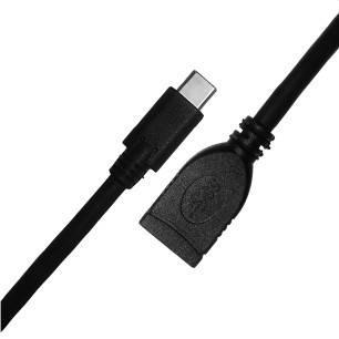 CABO USB 3.1 Tipo C Macho Para USB 3.0 Fêmea de 1 Metro
