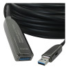Extensor USB 3.0 de Fibra Óptica Amplificado de 20 Metros
