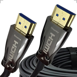 Cabo HDMI 2.1 HDR 8K Fibra Óptica 48Gbps 40 Metros