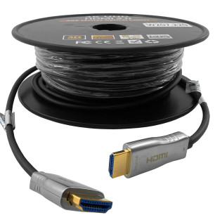 Cabo HDMI 2.0 Fibra Óptica 4k de 20 Metros 60Hz 18Gbps